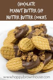 These keto peanut butter cookies are minimal ingredients, maximum delicious and perfect for packing in lunch boxes and meal prep. Chocolate Peanut Butter Cup Nutter Butter Cookies Happy Brown House