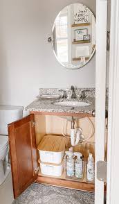 quick + easy under sink organization