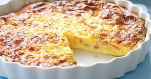 A Beautiful Golden Brown Ham And Cheese Quiche That Will Delight The Whole Family Quiche Recipes Crustless Food Quiche Recipes