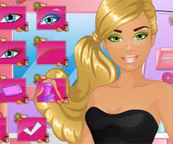 free barbie face makeup games
