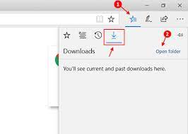 The hub icon includes various options like favourites, reading list, history and downloads. Where Is Edge Download Folder Location In Windows 10 Pc