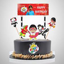 Thanks for joining ryan's 5th happy birthday sing along song with ryan toysreview and ryan's family as he open toys surprises and. Ryan S World Birthday Cake Topper