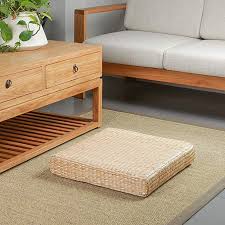 Amazon Com Eshow Japanese Tatami Cushion Floor Pillow Zafu Natural Seat Furniture Meditation Furniture Floor Mat Cushion Multi Fun Floor Pillows Zafu Cushions