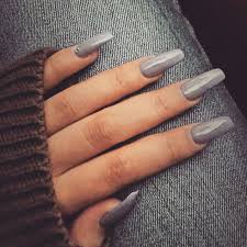 It comes in different shades, too. Grey Nails Image 3148392 On Favim Com