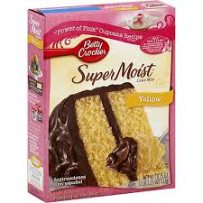 1 box betty crocker® supermoist® yellow cake mix. Betty Crocker Super Moist Cake Mix Yellow Cake Cupcake Mix Wade S Piggly Wiggly