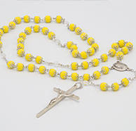 Silver white black flower rosary. Welcome To Rosaries From Flowers Rosaries Inc