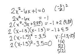 Completing the square all quadratic functions in standard form can be written in vertex form by using a process called completing the 6x  5 mcf 3m1 example 2 given the following equation in standard form complete the square to obtain vertex form following the steps above y. How To S Wiki 88 How To Complete The Square To Find Vertex Form