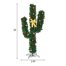 The christmas cactus is a very popular houseplant—and for good reason! Costway 6ft Pre Lit Cactus Christmas Tree Led Lights Ball Ornaments Walmart Com Walmart Com