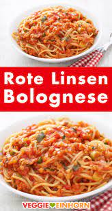 Schnelle Linsen Bolognese Rezept Linsenbolognese Leckere Vegane Rezepte Rote Linsen Bolognese