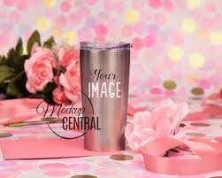 Mediaget.com/30oz stainless steel hogg tumbler mockup 2536450. Blank Stainless Steel Insulated Tumbler Cup Mockup Pink Party Shower Stock Photography Photo Free Packaging Mockup Free Psd Mockups Templates Mockup Free Psd