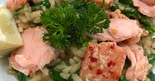 The secret of a good risotto is to stand over it and give it your undivided (and loving) attention for about 17 minutes. Hot Smoked Salmon Risotto