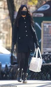 Subscribe to the 2nd channel: Famke Janssen Shows Of Stellar Fashion Sense In Black Peacoat And Plaid Skirt During Errand Run Broread Com
