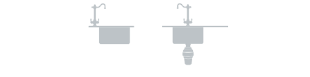 bar/prep sink fixture diagram