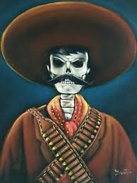 Emiliano Zapata Skull Skeleton Calavera Original Painting Black Velvet 18 X24 Ebay Check out inspiring examples of calavera artwork on deviantart, and get inspired by our community of talented artists. usd