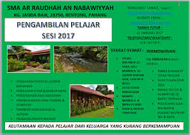 25 januari 2021 (isnin) , 26 januari 2021 (selasa), dan 27 januari 2021 (rabu). Sekolah Menengah Agama Ar Raudhah An Nabawiyyah