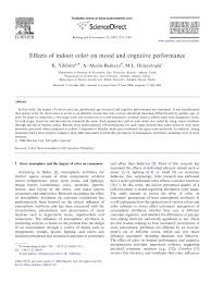 9 dark wall colors to suit your mood tired of light and airy? Pdf Effects Of Indoor Color On Mood And Cognitive Performance
