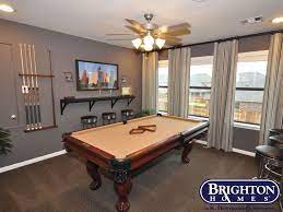 Gameroom With Wall Mount Bar Shelves And Pool Table Easton Model Home Brighton Homes Www Brightonhome Home Bar Rooms Pool Table Room Billiards Room Decor