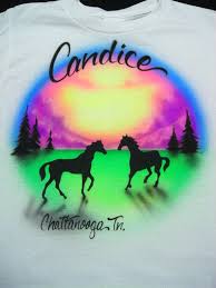 Airbrushed Horses In Field Shirt By Airbrushingbytaylor On Etsy 15 99 Airbrush T Shirts Airbrush Shirts Airbrush Designs
