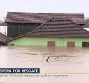 Venâncio Aires é tomada pela enchente do rio Taquari