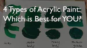 Tbc the best crafts creative acrylic paint set, 24 basics colors with bottles (15ml/0.5oz), rich pigments, non toxic for school, arts and crafts projects 4.6 out of 5 stars 743 £11.89 £ 11. 4 Types Of Acrylic Paint Which Is Best For You Youtube