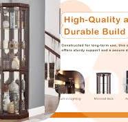 Amazon.com: roomfitters Vitrina esquinera de cristal ...