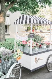 We Sell Make Your Own Bouquets From A Cute Little Cart Flower Truck Flower Cart Farmers Market Flowers