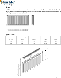 Eğer yüksek ısı elde etmek, verimli ısı üretimi, düşük yakıt tüketimi istiyorsak, her sene. Kalde Panel Radyator Teknik Bilgiler Tipler Boyutsal Olculer Paketleme Ve Montaj Montaj Olculeri Ve Aksesuarlar Montaj Radyator Secim Hesaplamalari Pdf Ucretsiz Indirin