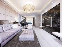 Living room marble tv wall. Built In Tv On The Wall In The Luxurious Living Room Black Marble Stock Photo Picture And Royalty Free Image Image 113380535