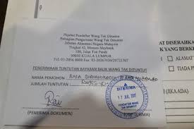 Nah, jika kamu tidak punya. Tuntut Wang Anda Sekarang Daily Rakyat