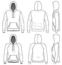 Since all the hoodie templates you find in this collection are free of charge, i see no reason why you wouldn't want to download all of them. Front Back And Side Views Of Blank Hoodie Vector Hoodie Vector Hoodie Illustration Flat Drawings