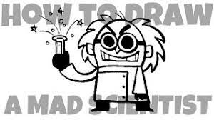 How To Draw A Mad Scientist - Youtube