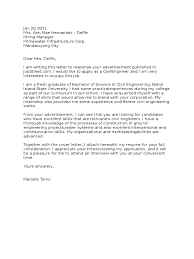 Contoh cover letter untuk fresh graduate tanpa pengalaman magang. Application Letter Contoh Resume Engineering
