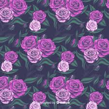 Seamless floral pattern wonderful violet roses stock vector (royalty free) 1177289080. Free Vector Realistic Floral Decorative Pattern With Roses