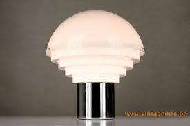 Inspired by stately 1930s ceramics, this large scale lamp is beautiful in it's refined composition. Metalarte Acrylic Table Lamp Vintageinfo All About Vintage Lighting