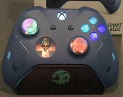 Fortnite (microsoft xbox one) physical disc copy no codes tested working rare. Sport Blau Xbox One Controller Mit Led Leuchten Mod Halo Cod Apex Fortnite Ebay