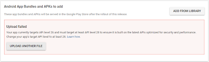 Google play store upload app. Android Api Not Allowing Application To Be Released On Play Store Stack Overflow