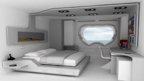 P450 Captain Suite Info Htooarch Com Futuristic Interior Futuristic Home Futuristic Bedroom