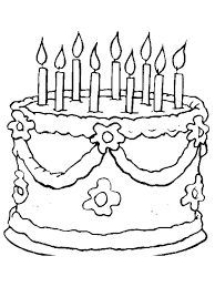 Hello Kitty Birthday Cake Coloring Pages Birthday Cake Is A Cake Given To Someone On His In 2020 Happy Birthday Coloring Pages Birthday Coloring Pages Coloring Pages