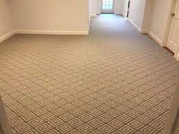 Continue this until the carpeting is smooth and flat. Not Your Average Basement Carpet Installed Wall To Wall The Pattern And Texture Of This Polysisal Indoor Indoor Outdoor Carpet Outdoor Carpet Basement Carpet