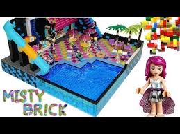 Lego Friends Pop Star Swimming Pool 3 By Misty Brick Youtube Lego Friends Swimming Pools Lego