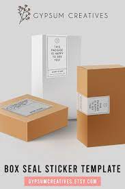 Editable Minimalist Box Seal Sticker Template Packaging Box Etsy In 2021 Box Seal Sticker Seal Sticker Small Business Packaging Ideas