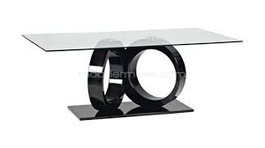 Table Salle A Manger Design Rectangulaire Avec Plateau Verre Infini Plateau En Verre Salle A Manger Verre Salle A Manger Design