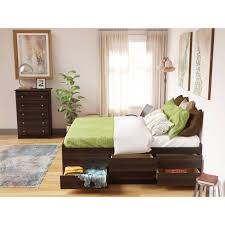 Included slats eliminate need for foundation/box spring. 12 Drawers Captain S Tall Queen Platform Storage Bed Espresso Brown Prepac Target