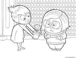 Print for kids in format a4. Joy And Sadness Inside Out Coloring Pages Printable