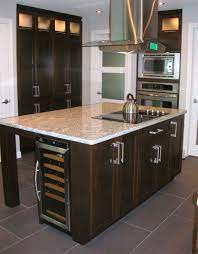 Wine Fridge In Center Island Classic Kitchen Furniture Kitchen Center Island White Kitchen Island