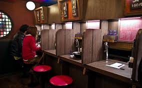 While you may happily (or grudgingly) go out of your way to plonk $15 for a bowl of ramen outside of japan, here in the home country, ramen is soul food, drunken. Ichiran Ramen Eating Without A Word