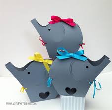 Also everyone at the baby shower was like, 'aw that's so cute!' 'love it' 'what a great idea!' so i mean i kind of stole the show. promising review: Grey Elephant Baby Shower Gift Boxes Baby Gift Bag First Birthday Favours My Paper Planet On Madeit