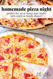 Homemade Pizza Date Night Bits And Bites Recipe Homemade Pizza Night Dinner Recipes Pizza Recipes Homemade