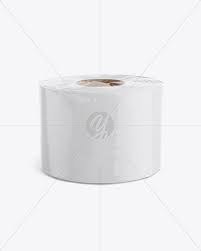 Toilet Tissue Pack Mockup Half Side View In Packaging Mockups On Yellow Images Object Mockups Tissue Pack Mockup Free Psd Mockup Free Download