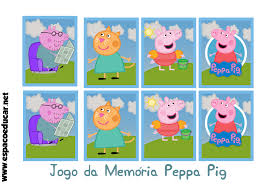 Estes jogos da memória são uma excelente forma de memorizar os resultados de operações de multiplicação. Jogo Da Memoria Peppa Pig Para Imprimir E Brincar